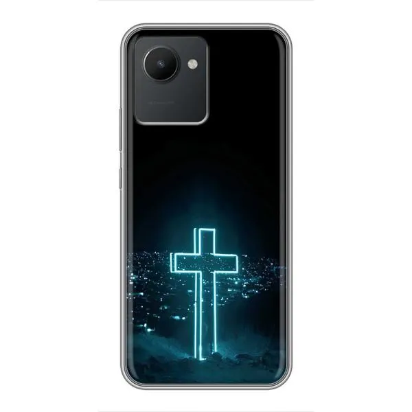 Чехол с принтом «Крест и город» для Realme C30