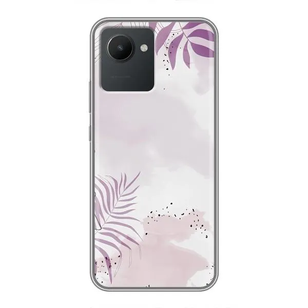 Чехол с принтом «Фиолетовые листья» для Realme C30 Чехол с принтом «Фиолетовые листья» для Realme C30