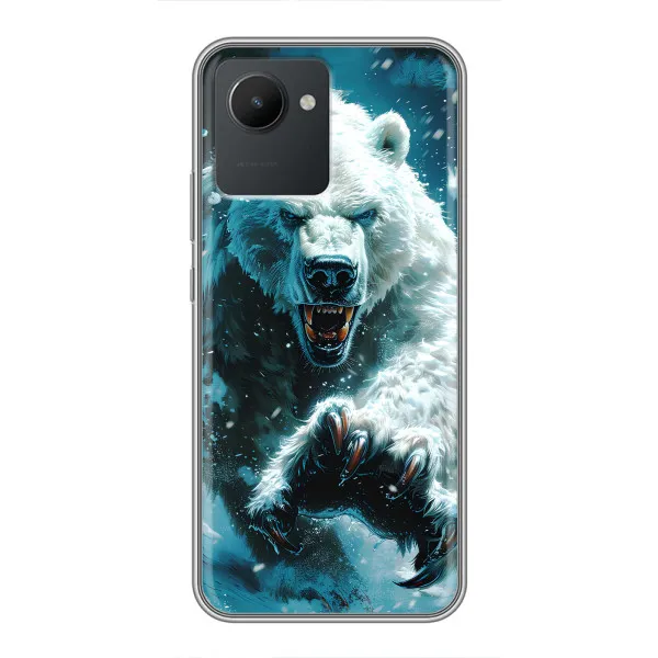 Чехол с принтом «Полярный медведь» для Realme C30 Чехол с принтом «Полярный медведь» для Realme C30