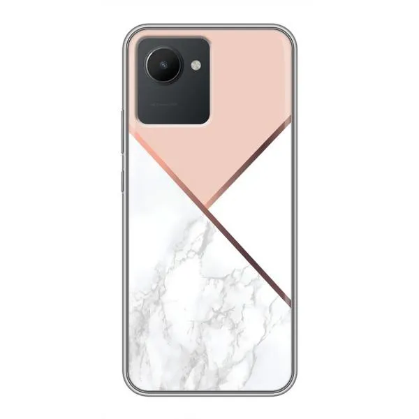 Чехол с принтом «Тройной мрамор» для Realme C30