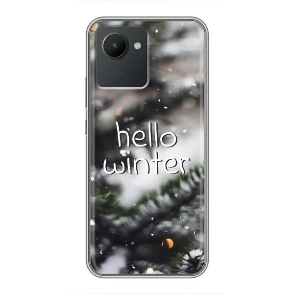 Чехол с принтом «Hello winter» для Realme C30