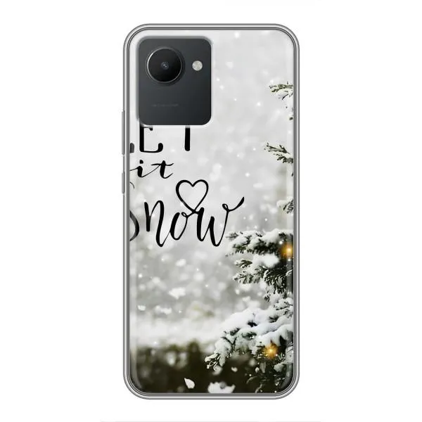 Чехол с принтом «Let it snow» для Realme C30