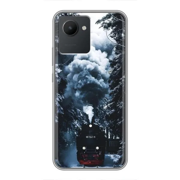 Чехол с принтом «Зимний поезд» для Realme C30