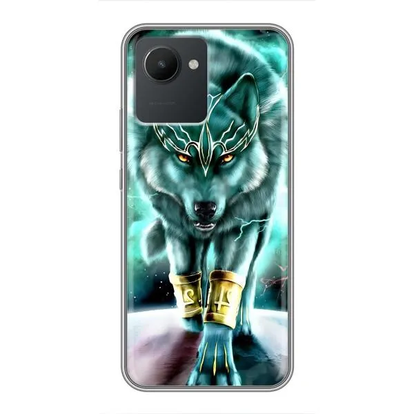 Чехол с принтом «Яркий волк» для Realme C30