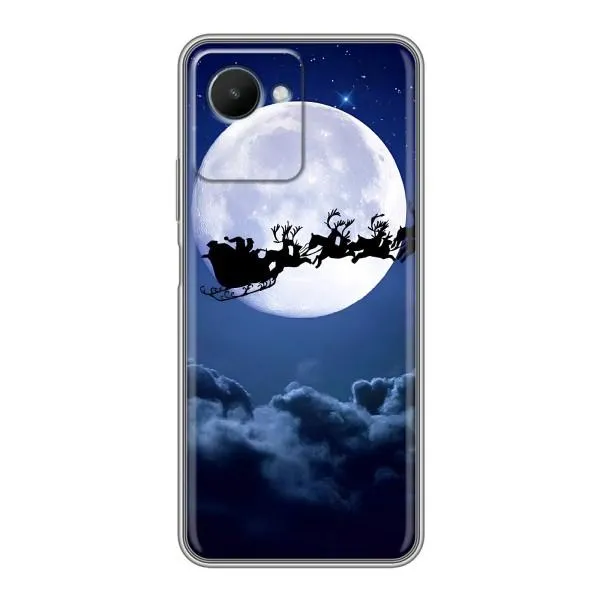 Чехол с принтом «Санта - луна» для Realme C30s