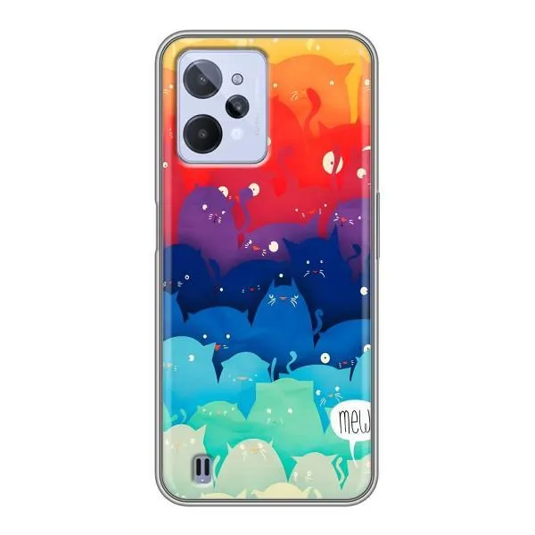 Чохол з принтом «Mew» для Realme C31
