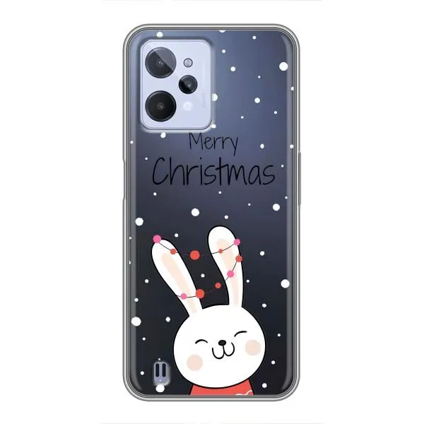 Чехол с принтом «Рождественский заяц» для Realme C31