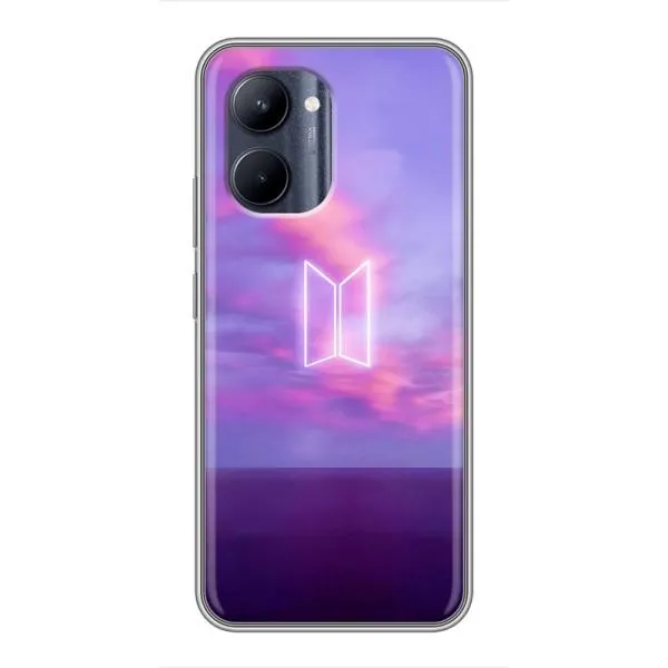 Чехол с принтом «BTS логотип» для Realme C33 Чехол с принтом «BTS логотип» для Realme C33