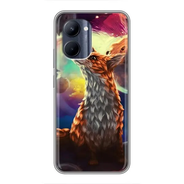 Чехол с принтом «Лисица в космосе» для Realme C33