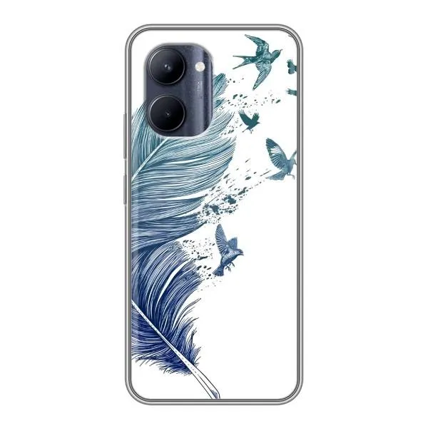 Чехол с принтом «Перышко» для Realme C33