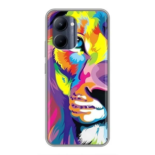 Чехол с принтом «Яркий Лев» для Realme C33 Чехол с принтом «Яркий Лев» для Realme C33