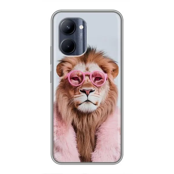 Чехол с принтом «Лев в очках» для Realme C33