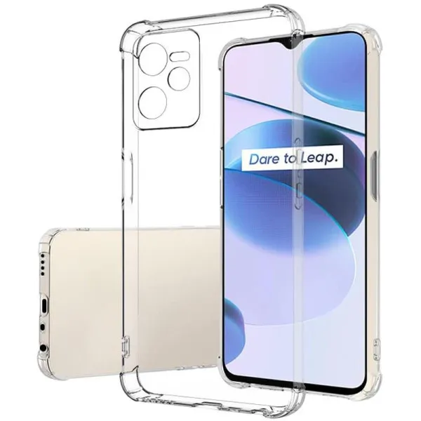 TPU чехол GETMAN Ease logo усиленные углы Full Camera для Realme C35 — Прозрачный — фото 1 TPU чехол GETMAN Ease logo усиленные углы Full Camera для Realme C35 — Прозрачный — фото 1