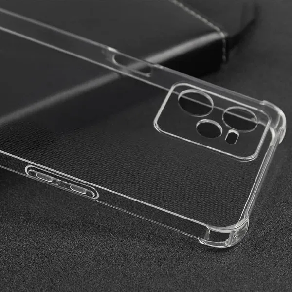TPU чехол GETMAN Ease logo усиленные углы Full Camera для Realme C35 — Прозрачный — фото 4 TPU чехол GETMAN Ease logo усиленные углы Full Camera для Realme C35 — Прозрачный — фото 4