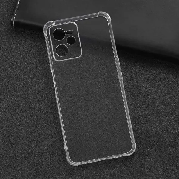 TPU чехол GETMAN Ease logo усиленные углы Full Camera для Realme C35 — Прозрачный — фото 5 TPU чехол GETMAN Ease logo усиленные углы Full Camera для Realme C35 — Прозрачный — фото 5