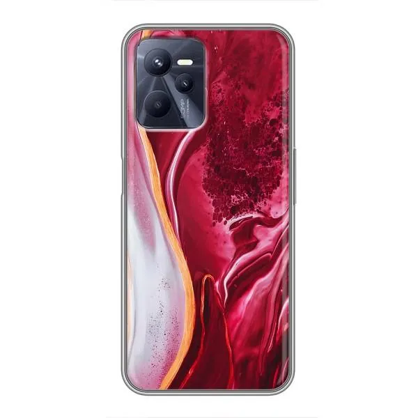 Чехол с принтом «Мрамор красный» для Realme C35 Чехол с принтом «Мрамор красный» для Realme C35