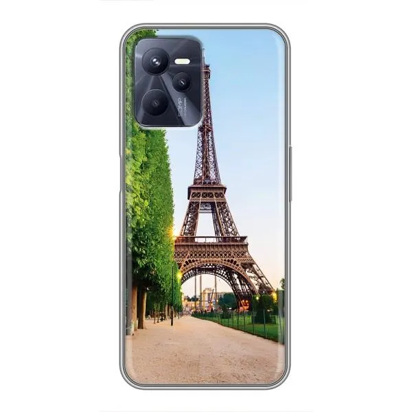 Чехол с принтом «Дорога в Париж» для Realme C35
