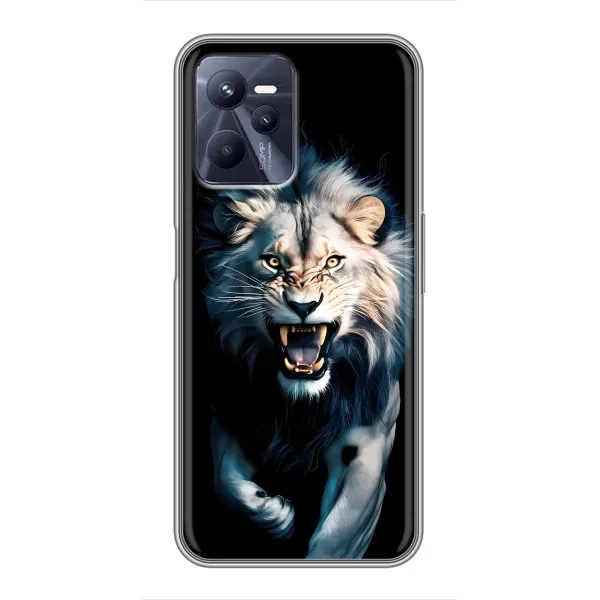 Чехол с принтом «Лев в темноте» для Realme C35