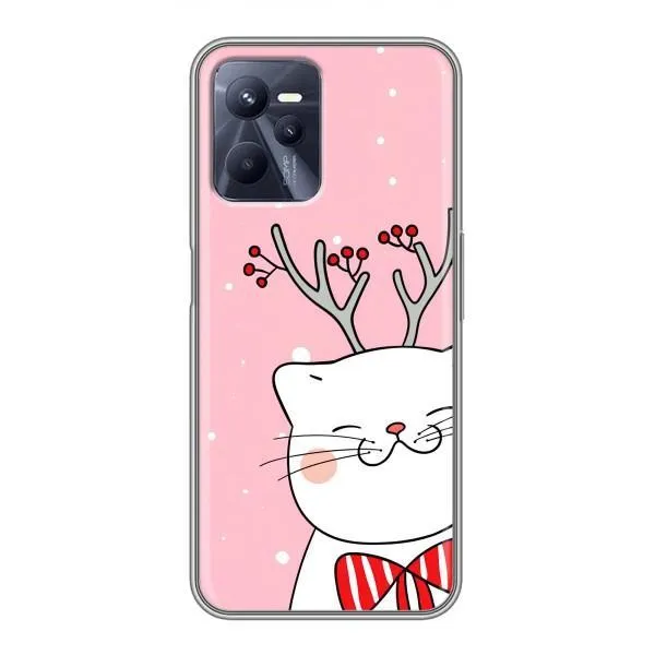 Чехол с принтом «Зимний кот» для Realme C35