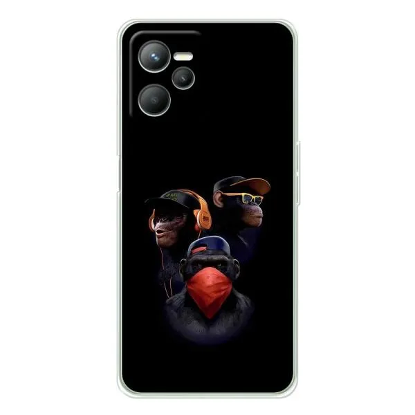 Чохол з принтом «Три мавпи» для Realme C36