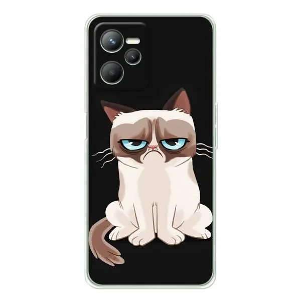 Чехол с принтом «Грустный кот» для Realme C36