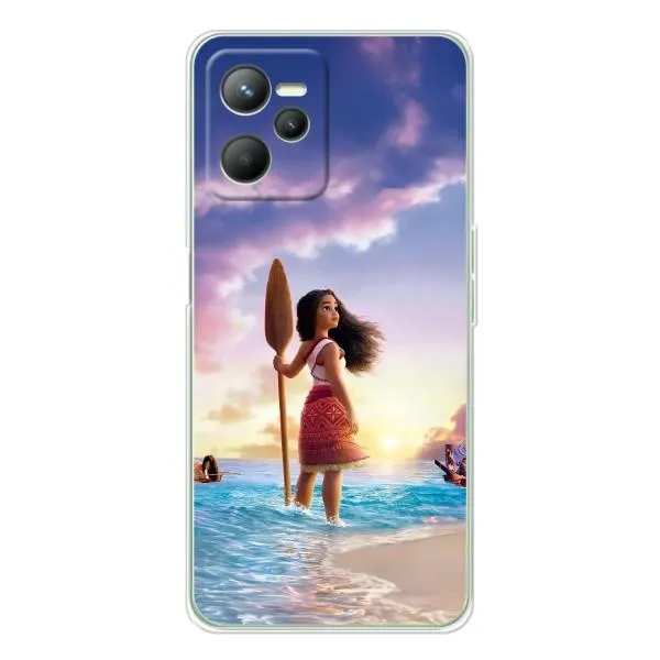 Чехол с принтом «Моана с веслом» для Realme C36