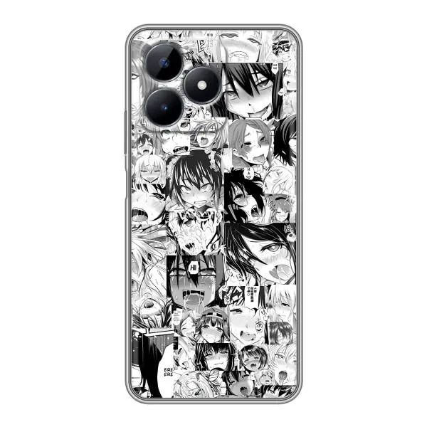 Чехол с принтом «Ahegao manga» для Realme C51