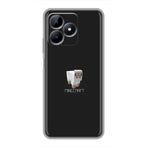 Чехол с принтом «Овечка Майнкрафт» для Realme C51