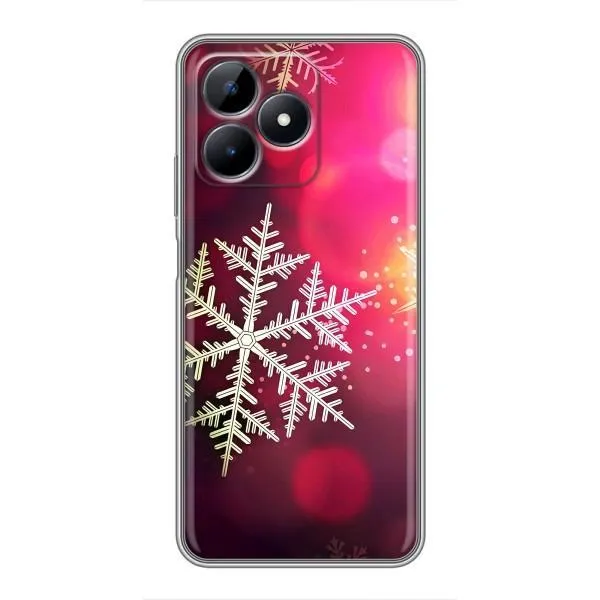 Чехол с принтом «Снежинка» для Realme C51 Чехол с принтом «Снежинка» для Realme C51