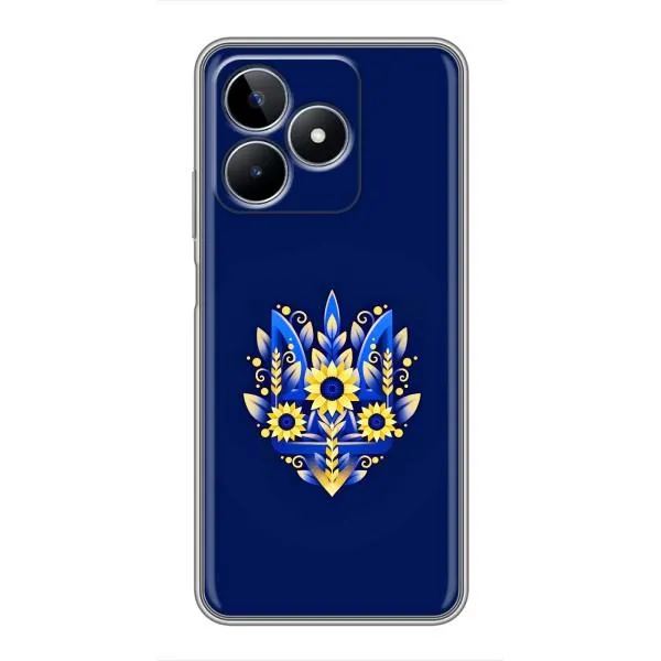 Чехол с принтом «Цветочный Герб» для Realme C53