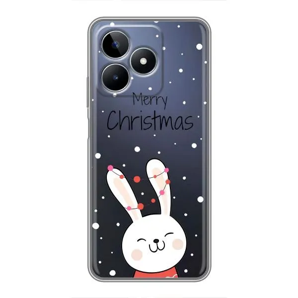Чехол с принтом «Рождественский заяц» для Realme C53