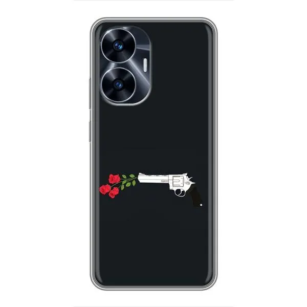Чохол з принтом «Неочікувані квіти» для Realme C55 Чохол з принтом «Неочікувані квіти» для Realme C55