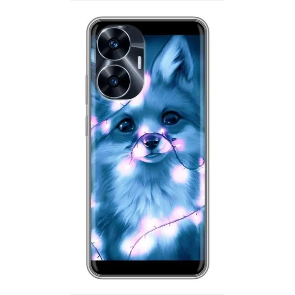 Чехол с принтом «Яркая лисичка» для Realme C55 Чехол с принтом «Яркая лисичка» для Realme C55