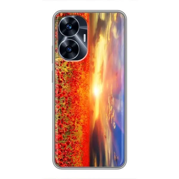 Чехол с принтом «Поле тюльпанов» для Realme C55