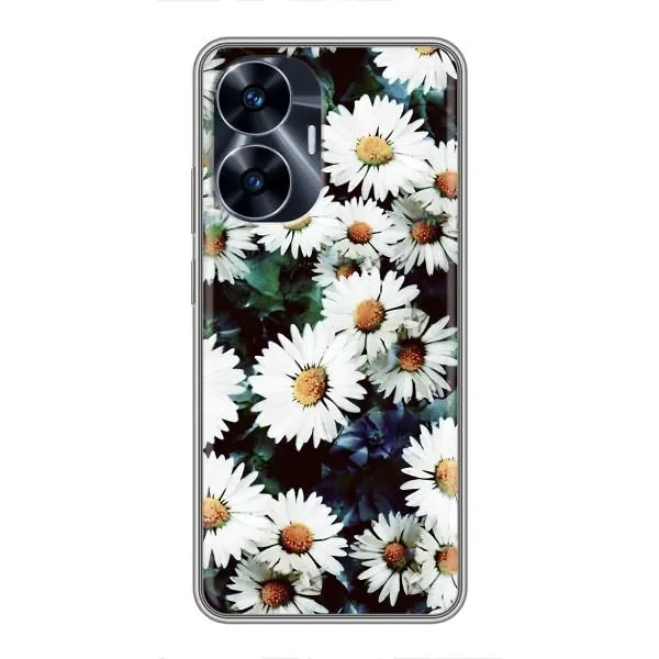 Чехол с принтом «Ромашки» для Realme C55