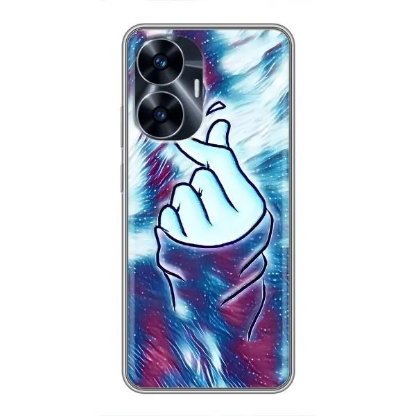 Чехол с принтом «Радужное сердце» для Realme C55