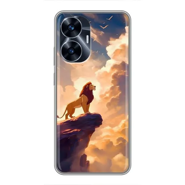Чохол з принтом «Сімба на скелі» для Realme C55
