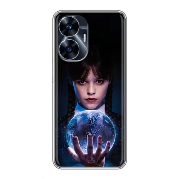 Чехол с принтом «Магическая сфера Уэнздей» для Realme C55