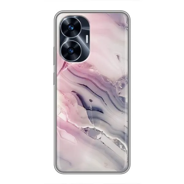 Чехол с принтом «Пурпурный Мрамор» для Realme C55