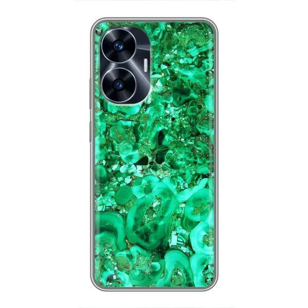 Чехол с принтом «Салатный Мрамор» для Realme C55