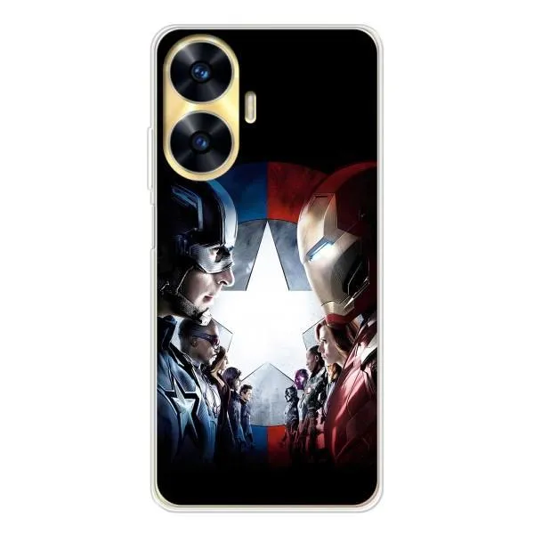 Чехол с принтом «Марвел стайл» для Realme C56