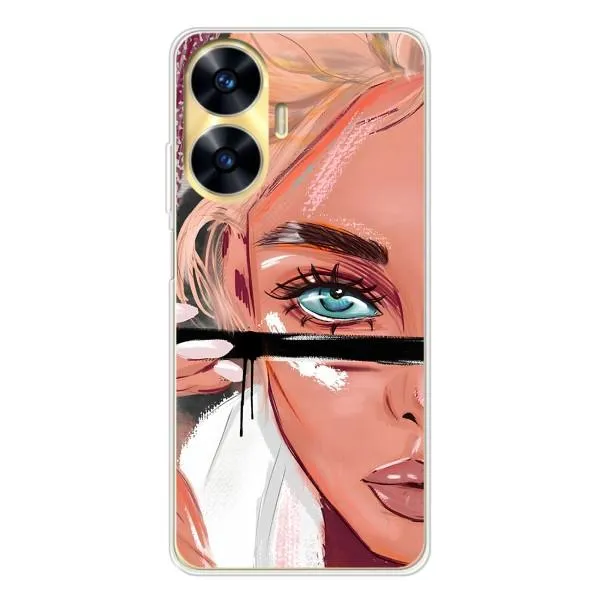 Чехол с принтом «Макияж» для Realme C56