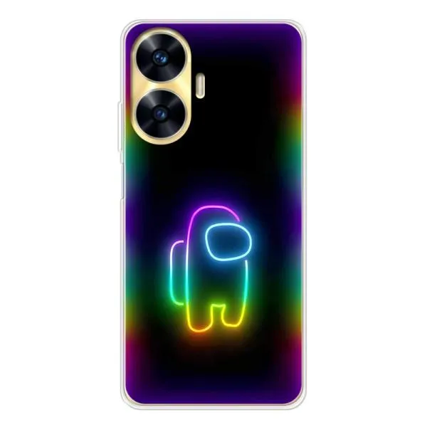 Чехол с принтом «Яркий скин» для Realme C56