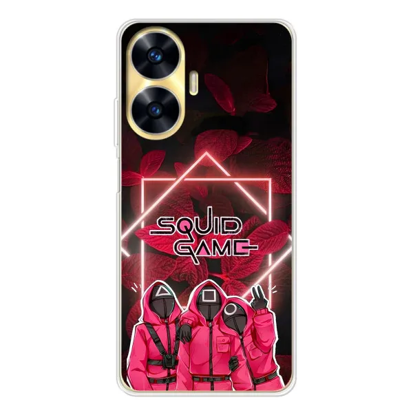 Чехол с принтом «Охранники Игра кальмара» для Realme C56 Чехол с принтом «Охранники Игра кальмара» для Realme C56
