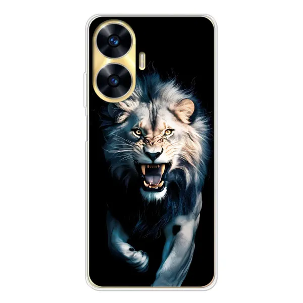 Чехол с принтом «Лев в темноте» для Realme C56 Чехол с принтом «Лев в темноте» для Realme C56