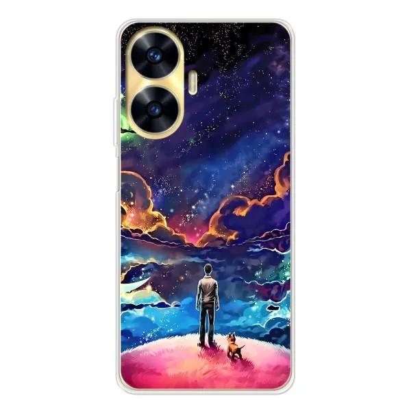 Чехол с принтом «Галактический вид» для Realme C56