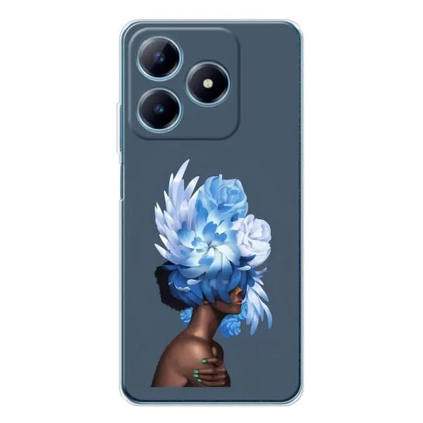 Чехол с принтом «Цветы на голове» для Realme C61