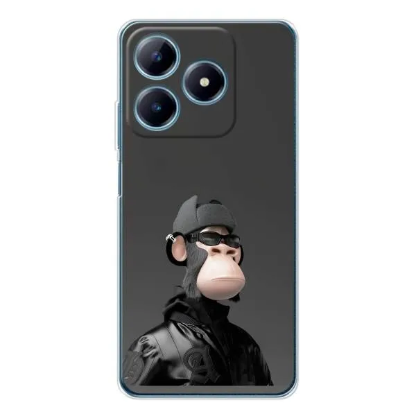 Чехол с принтом «стильная обезьяна NFT» для Realme C61