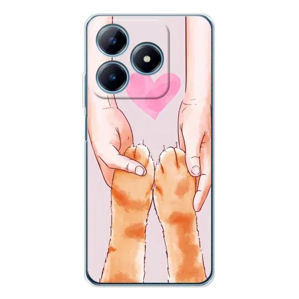 Чехол с принтом «Любовь к котикам» для Realme C61