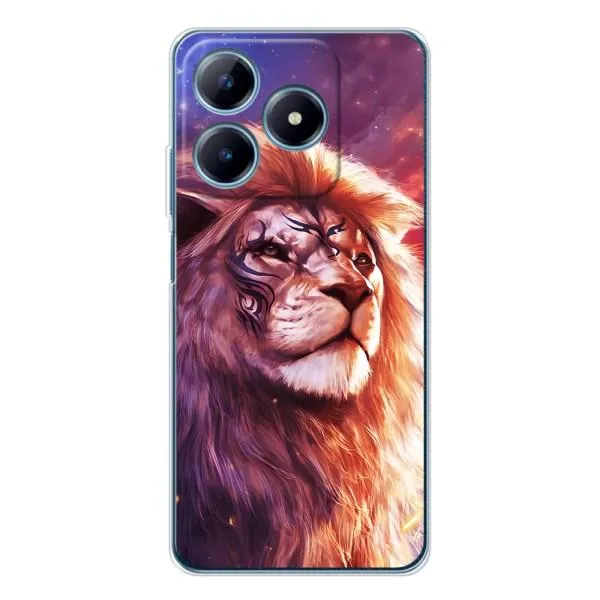Чехол с принтом «Красочный Лев» для Realme C61 Чехол с принтом «Красочный Лев» для Realme C61